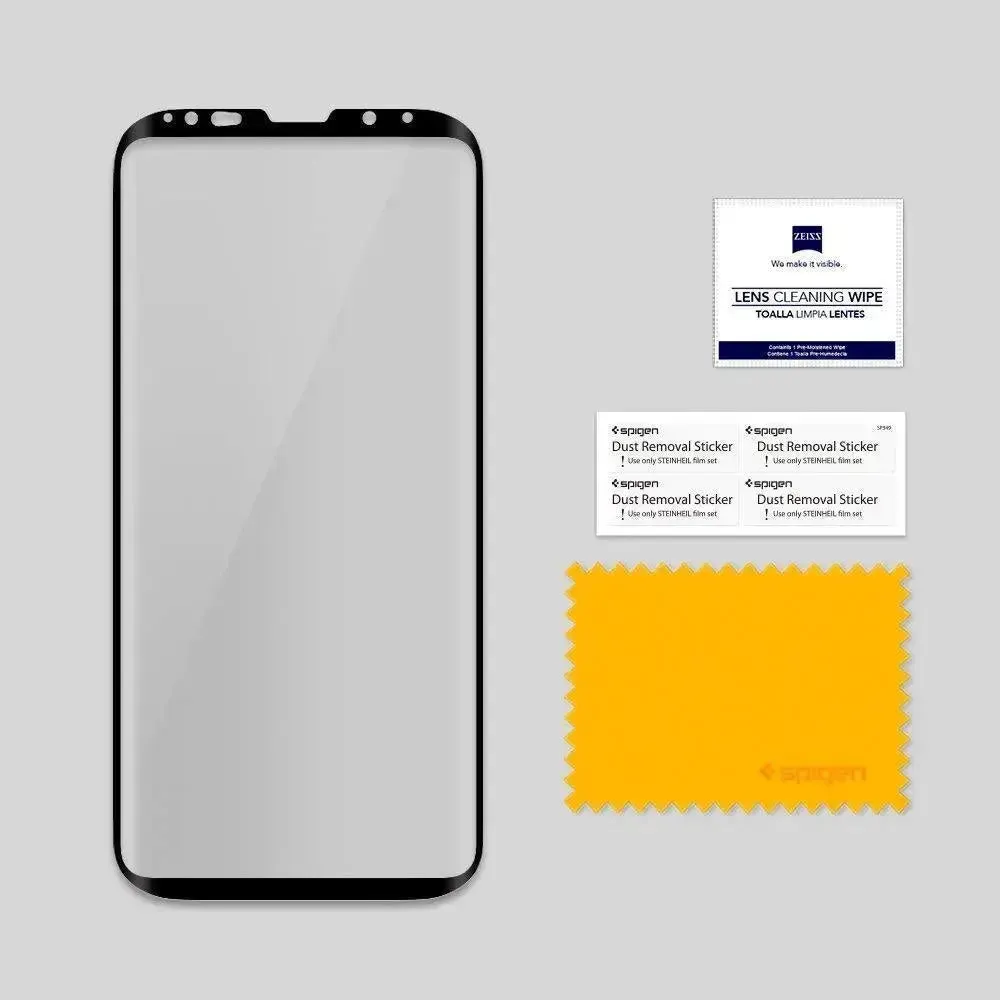 [1 Pack] Galaxy S9 Plus Screen Protector GLAS.tR Curved Black HD