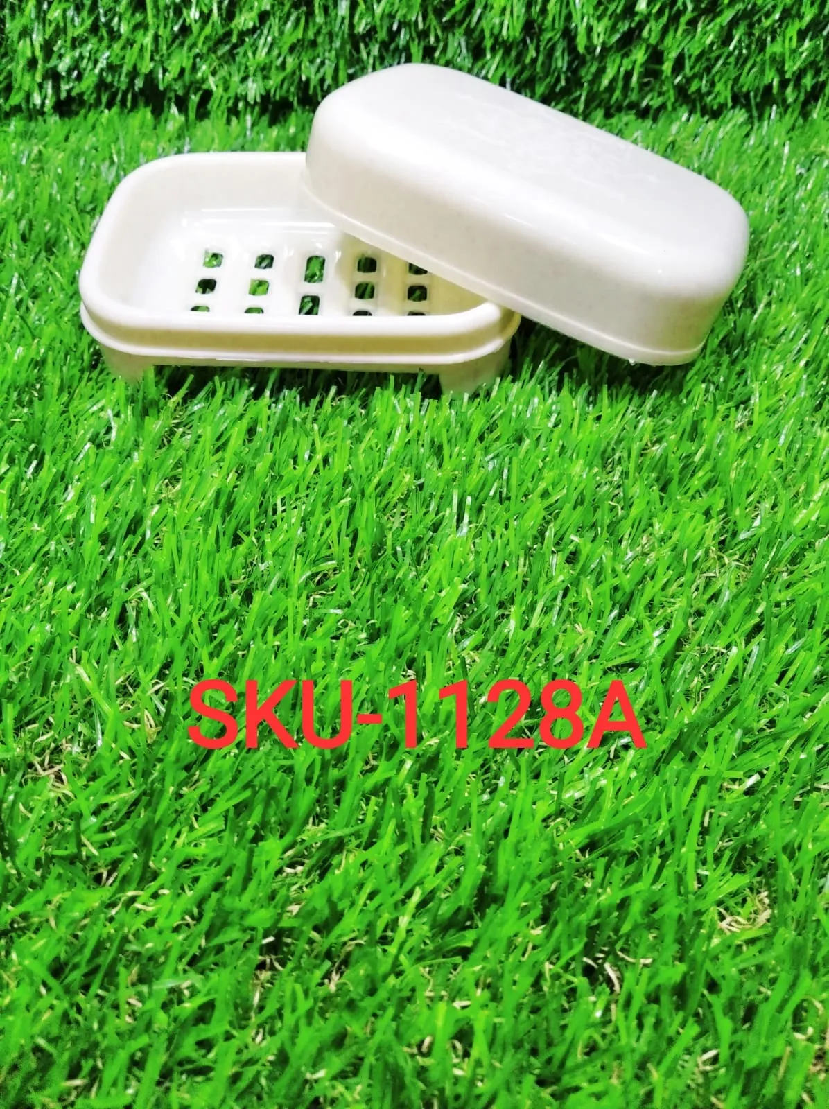 1196 Covered Soap keeping Plastic Case for Bathroom use