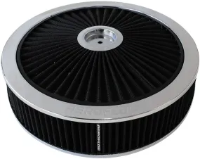 14" x 5" Full Flow Air Filter Assembly, Chrome
