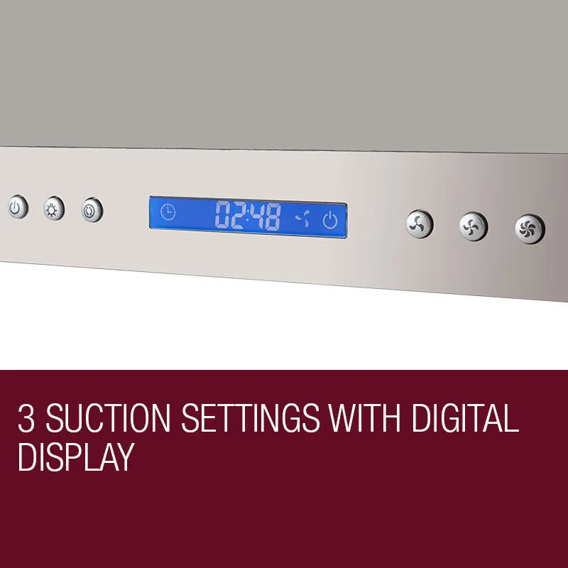 1500mm Stainless Steel Alfresco Rangehood, Twin Motors, EuroGrille