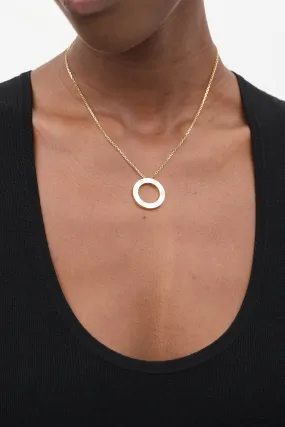 18K Yellow Gold & Diamond Love Necklace