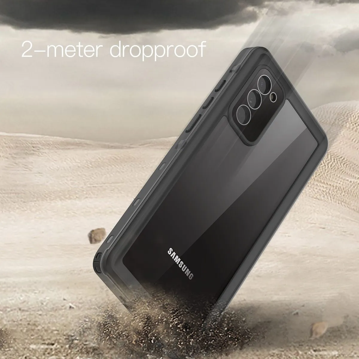 2 meters Waterproof Case for Samsung Galaxy Note 20 Ultra 360 Full Body Rugged Clear Back Cover Anti Skid Fall |Phone Case & Covers|