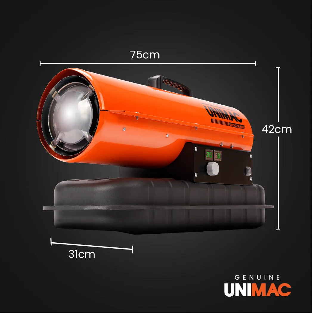 20KW Portable Diesel Heater with 10hr Runtime, UNIMAC