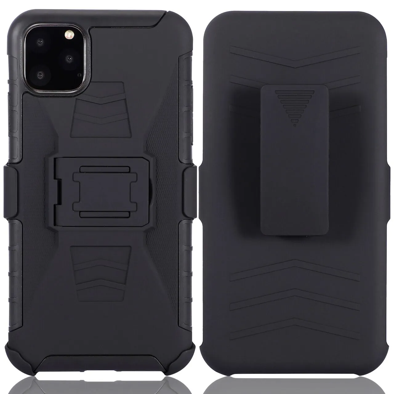 3 in 1 Armour Shockproof Case For iPhone 12 mini 11 Pro MAX XS XR X 6s 7 8 Plus Cases Belt Clip Full Protection Cover