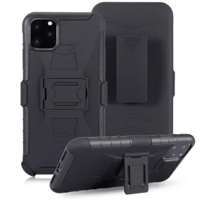 3 in 1 Armour Shockproof Case For iPhone 12 mini 11 Pro MAX XS XR X 6s 7 8 Plus Cases Belt Clip Full Protection Cover