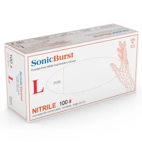 (48 Case/Full Pallet) SonicBurst Diamond Textured Orange Nitrile (6.5 mil) | Exam Grade | Case of 1000 (2X = 900)