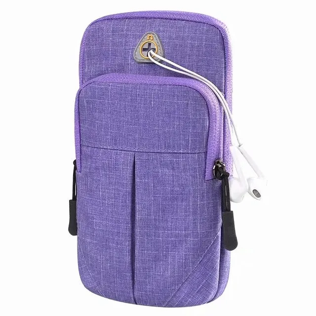 6.0" Universal Mobile Phone Bags Holder Outdoor Sport Arm Pouch Bag For iPhone 6.5" On Hand Sports Running Armband Bag Arm Case