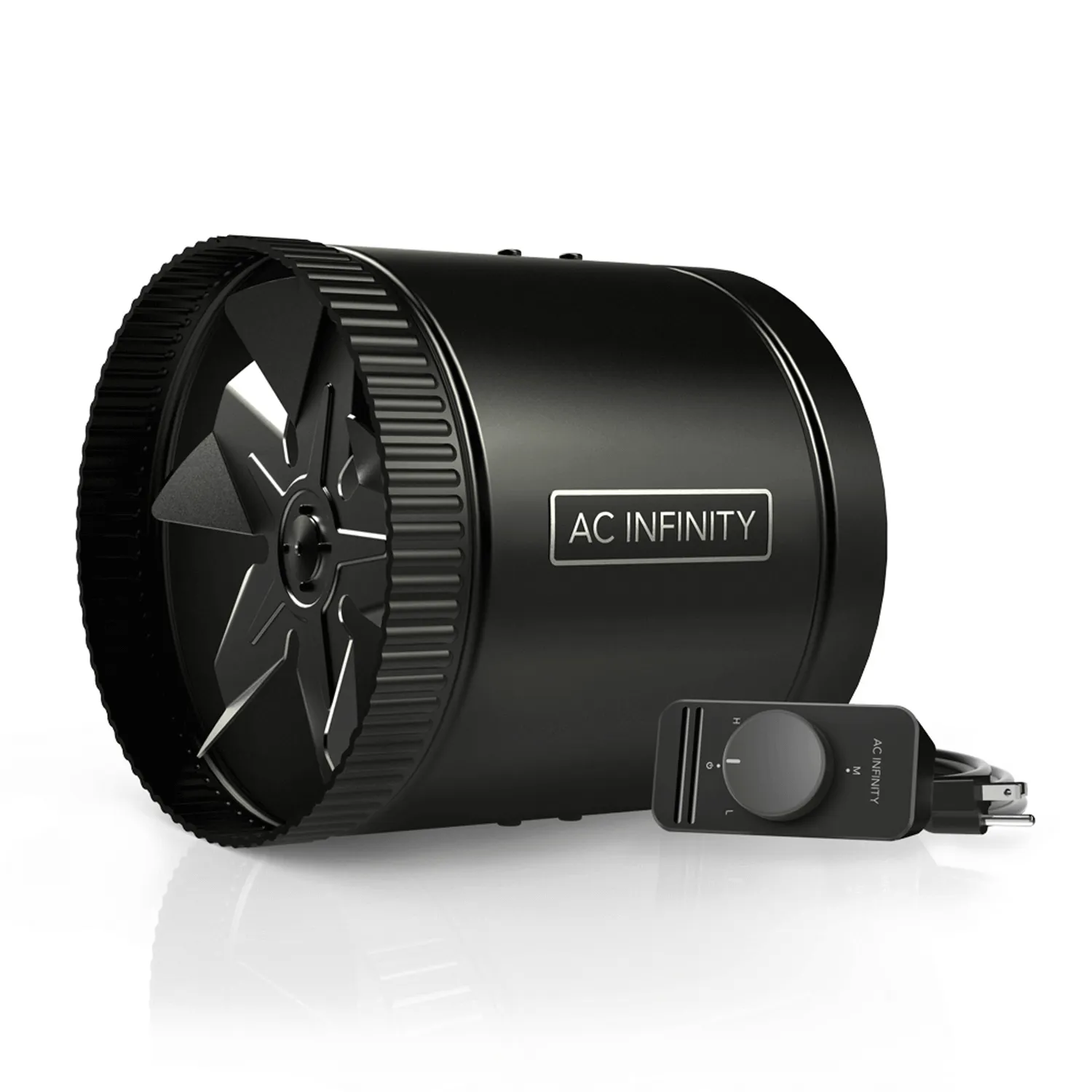 AC Infinity RAXIAL S8, Inline Booster Duct Fan with Speed Controller, 8-Inch