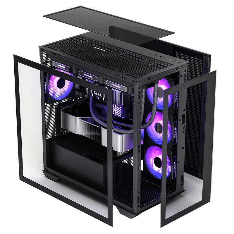 Aigo Moonlight Treasure box Mirror-mini, Mini Tower, black