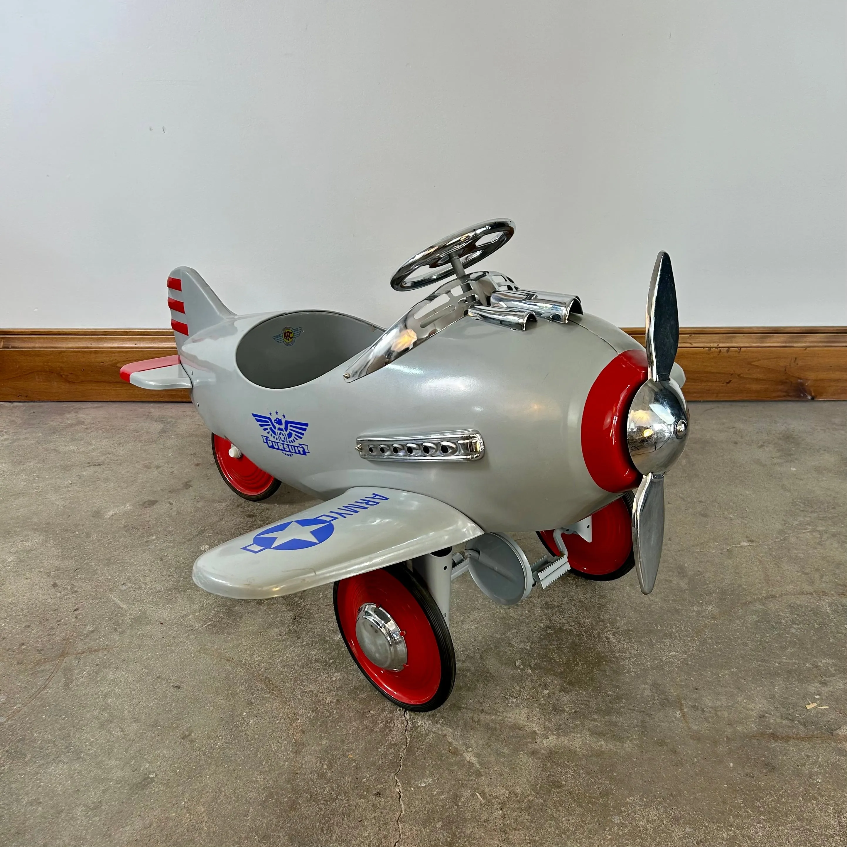 Airflow Collection Murray Pursuit Pedal Car Airplane Circa 1940's Replica