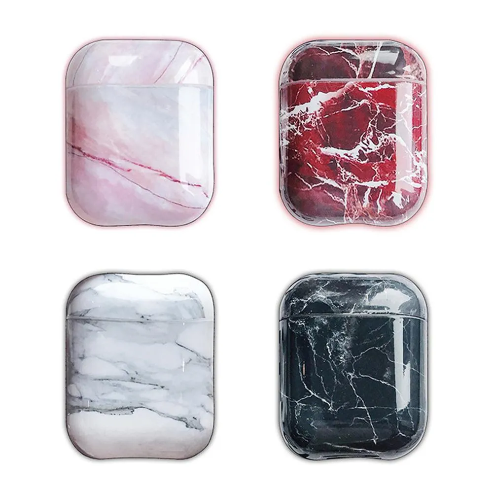 AirPods Thickening for Apple Anti-drop Shockproof Cover for AirPods 2 Protector Case Headset Soft Stone Silicone Case - US Fast Shipping