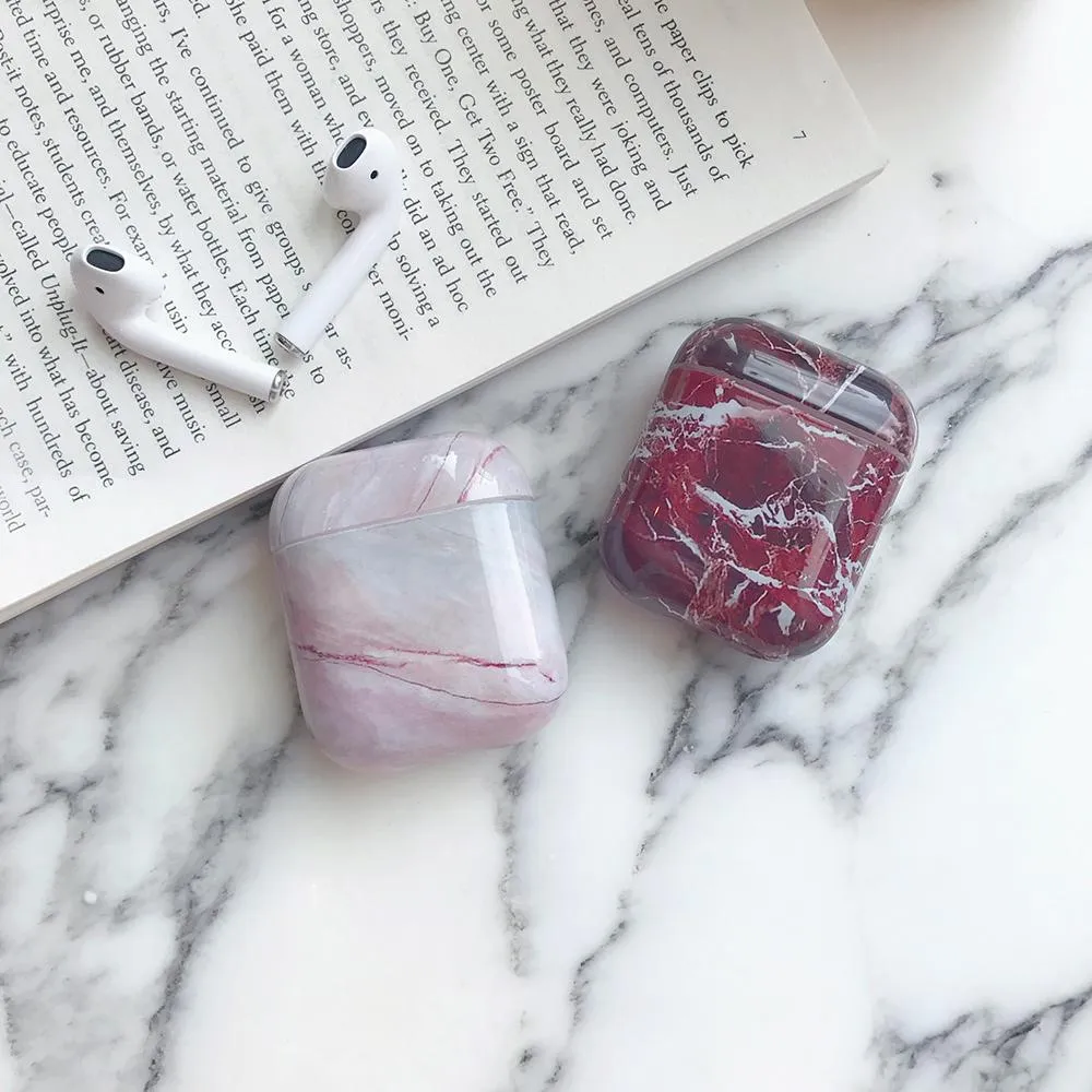AirPods Thickening for Apple Anti-drop Shockproof Cover for AirPods 2 Protector Case Headset Soft Stone Silicone Case - US Fast Shipping