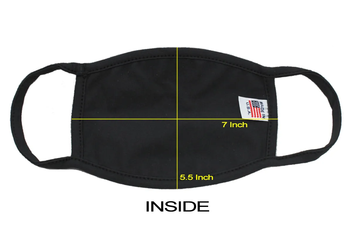 Amba7 Black Lives Matter Reusable Breathable Cloth Face Mask MADE IN USA  - Machine Washable, Non-Surgical Double Layer Anti-Dust Protection, Unisex - For Home, Office, Camping  -3 Pack With Filters (30 PCS) In Stock