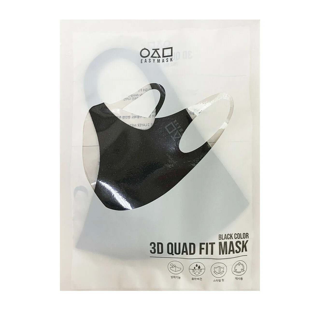 Amba7  Washable Reusable Anti-Dust Cloth Face Mask Protection 3D Quad Fit Double Layer for Unisex - 3 Pack With Filters (30 PCS) (in Stock)