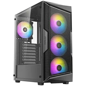 ANTEC AX61 Mid-Tower ATX Gaming Case with Mesh Front Panel, ARGB Fans, Tempered Glass Side Panels, 360mm Radiator Support