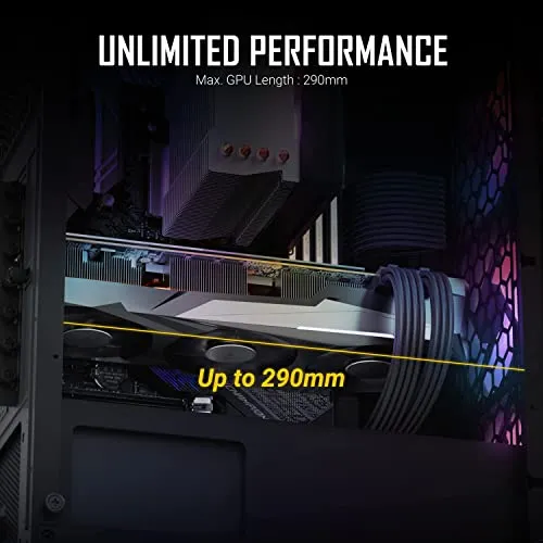 ANTEC NX Series NX360, High-Airflow Mesh Front Panel, 4 x 120mm Fans Included, Tempered Glass Side Panels, 360mm Radiator Support, Mid-Tower ATX Gaming Case