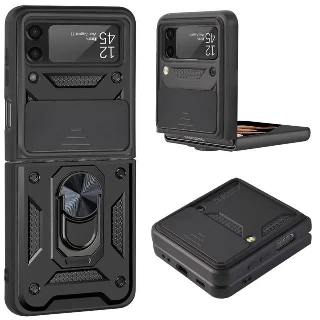 Armour Shockproof Lens Protection Stand Holder For Samsung Z Flip 3