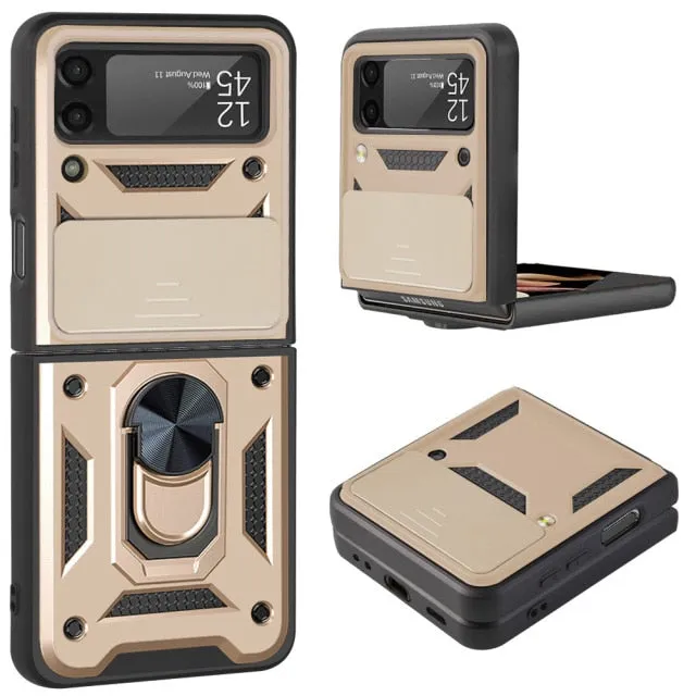 Armour Shockproof Lens Protection Stand Holder For Samsung Z Flip 3