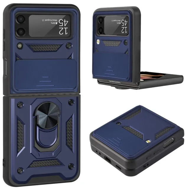 Armour Shockproof Lens Protection Stand Holder For Samsung Z Flip 3