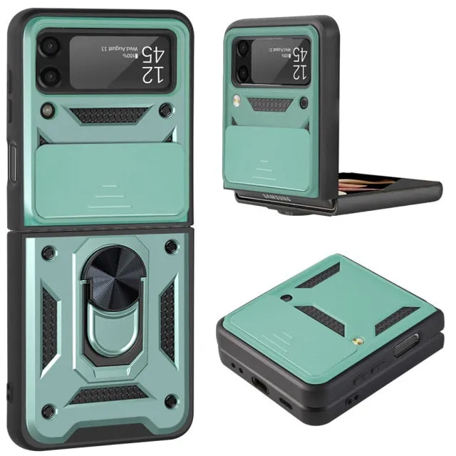 Armour Shockproof Lens Protection Stand Holder For Samsung Z Flip 3