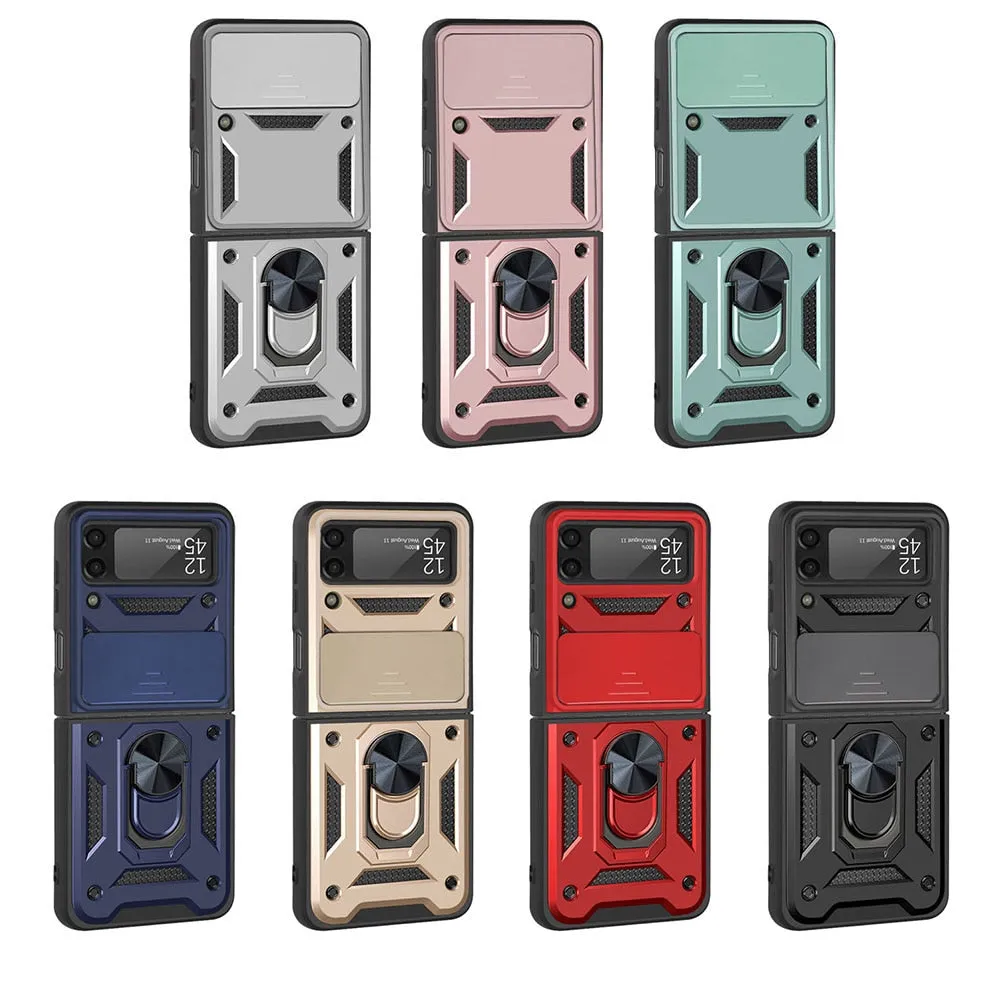 Armour Shockproof Lens Protection Stand Holder For Samsung Z Flip 3