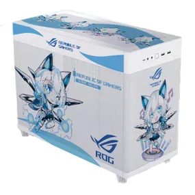 ASUS Custom AP201 Ice Cube Blowing Snow Q Version, Mini Tower, white