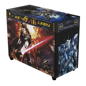 ASUS Custom AP201 Ice Cube-Unicorn Gundam Case, Mini Tower, Black/Pattern
