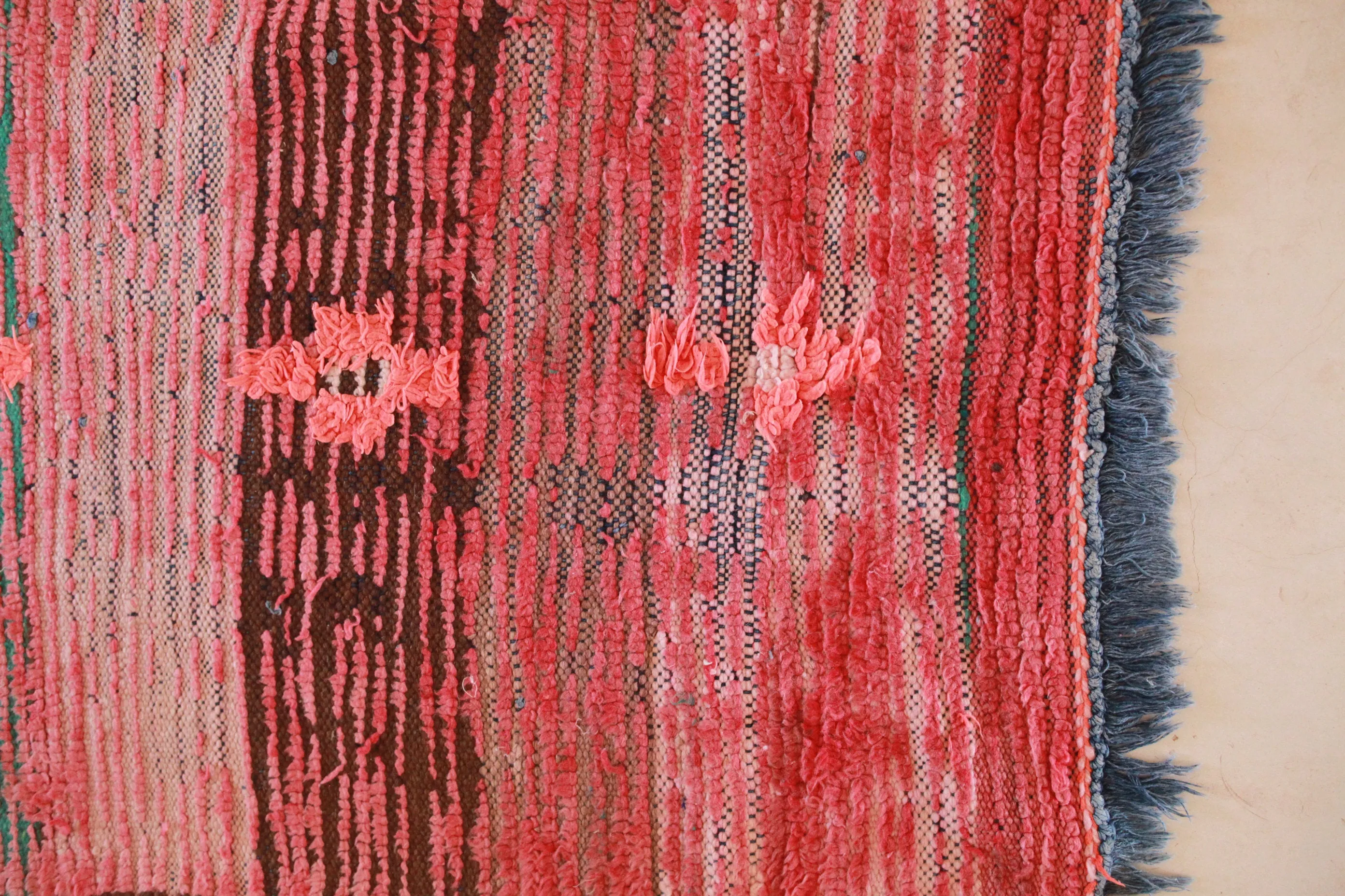 AZILAL  Runner Vintage Moroccan Runner Rug. Modern Design.