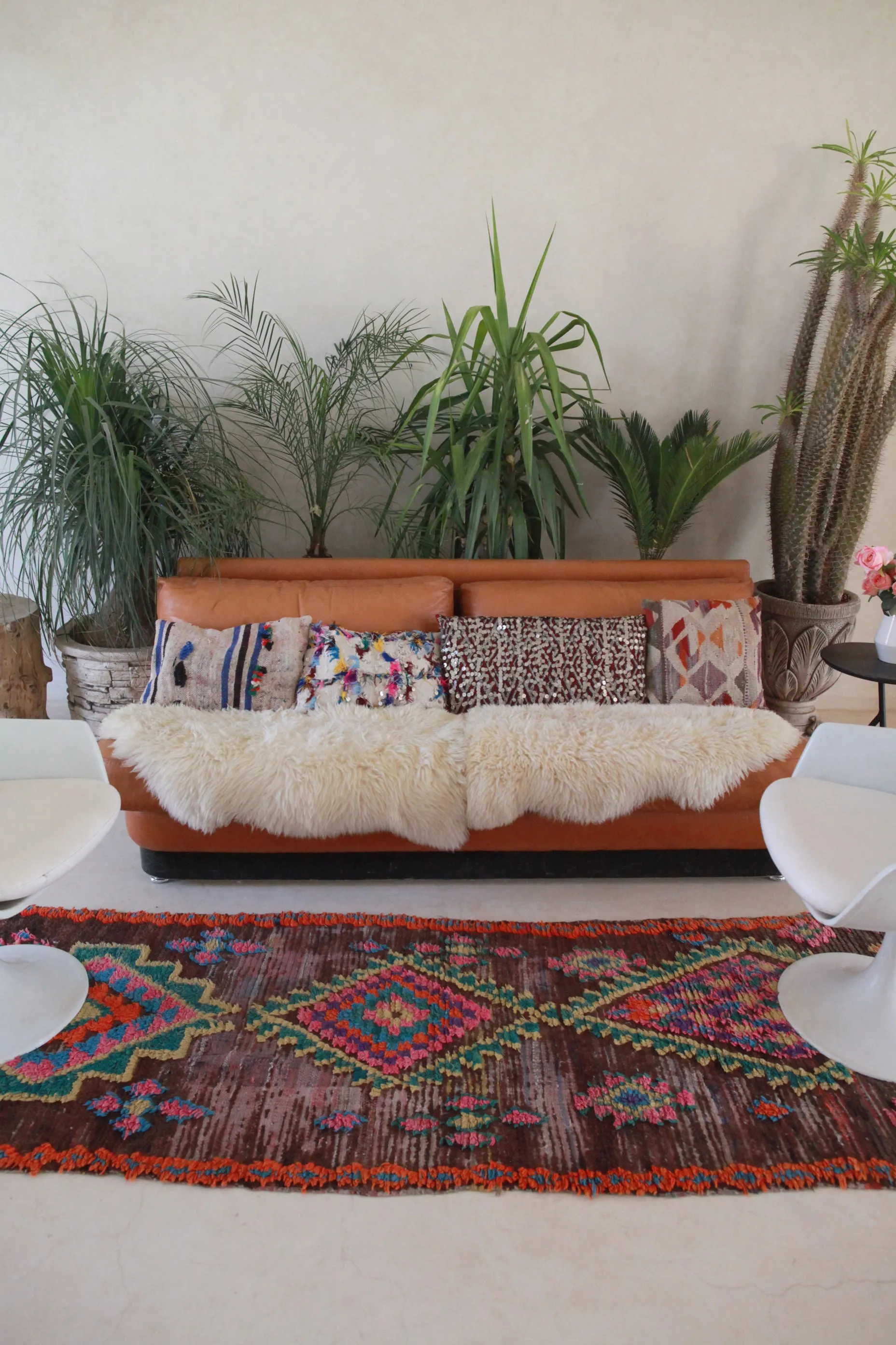 AZILAL  Runner Vintage Moroccan Runner Rug. Modern Design.