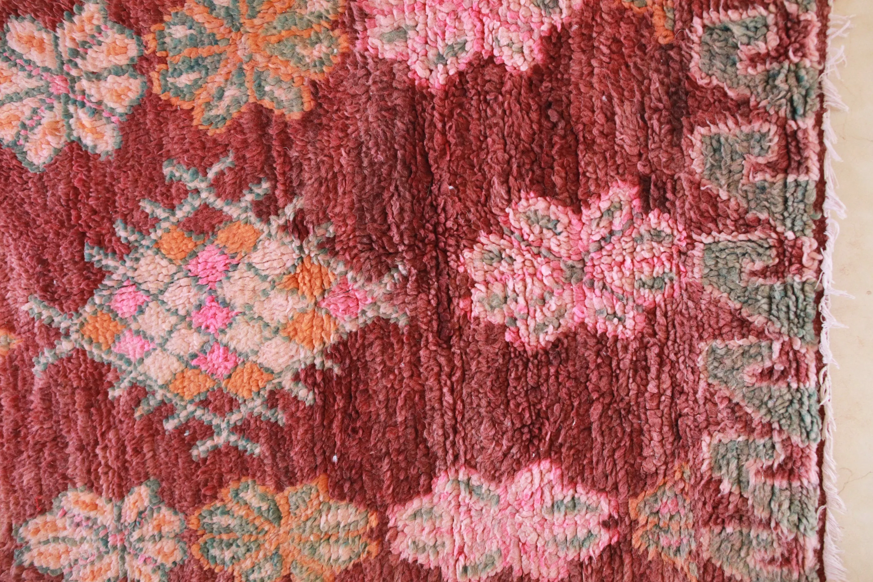 AZILAL  Runner Vintage Moroccan Runner Rug. Modern Design.