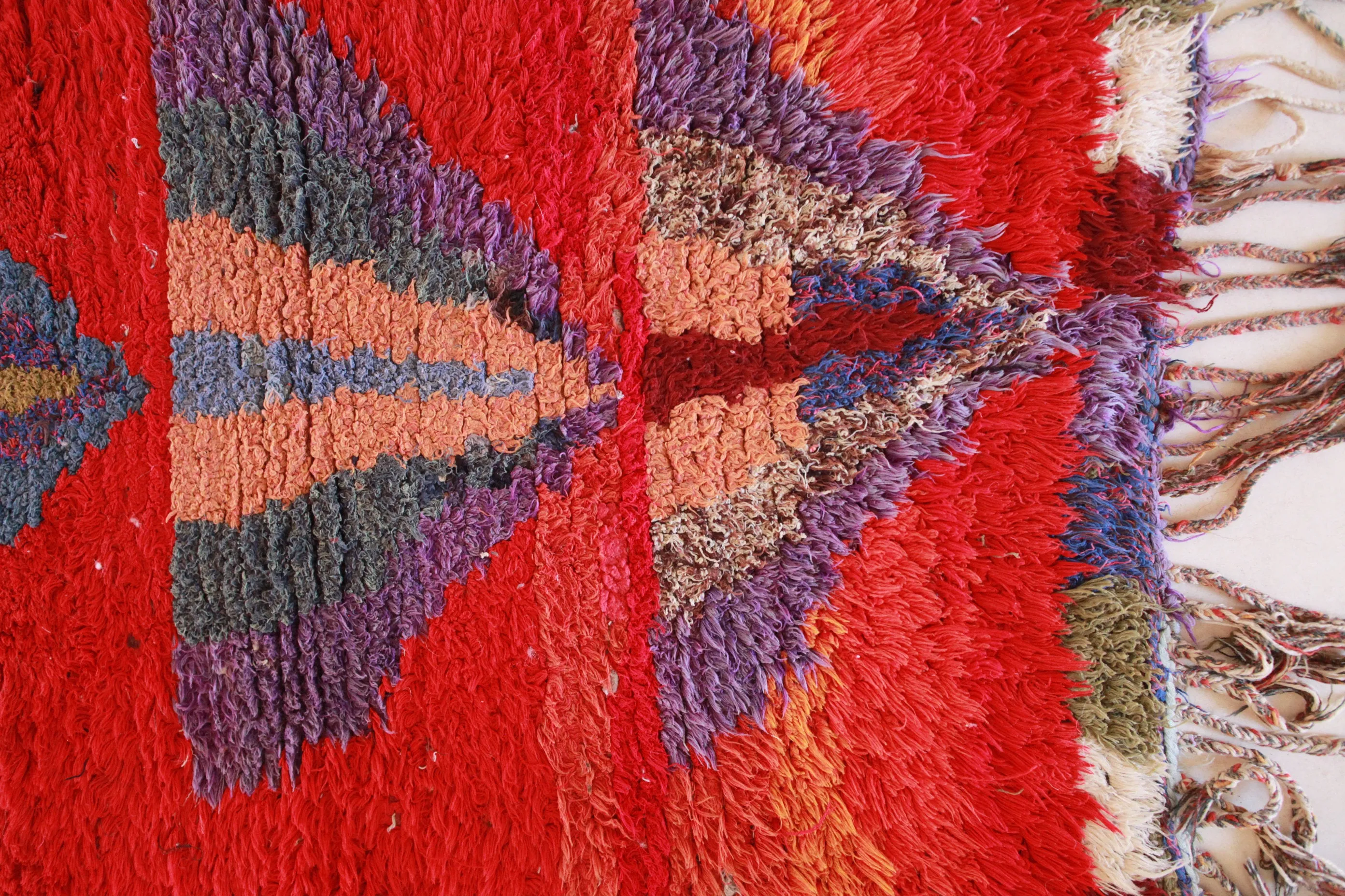 AZILAL  Runner Vintage Moroccan Runner Rug. Modern Design.