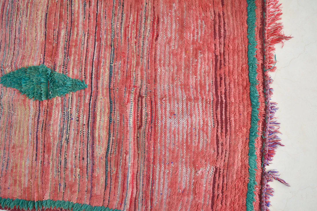 AZILAL.Vintage Moroccan Rug. Wool azilal Carpet. Modern Design.
