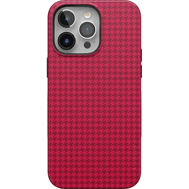 Best Dressed | Red Houndstooth Case