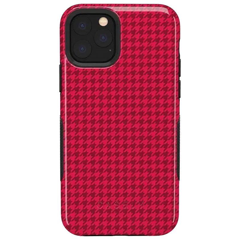 Best Dressed | Red Houndstooth Case