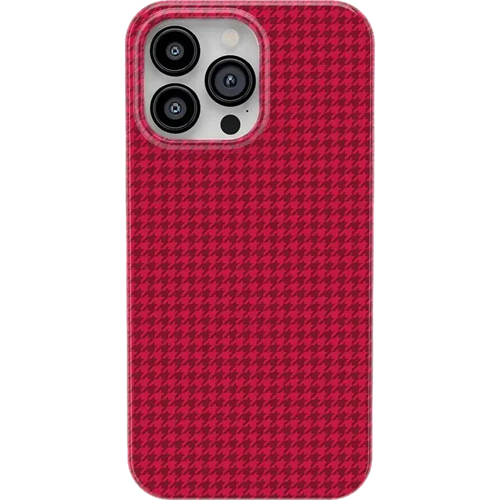Best Dressed | Red Houndstooth Case