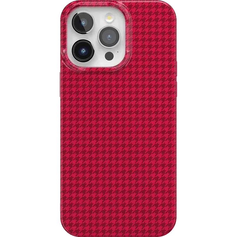Best Dressed | Red Houndstooth Case