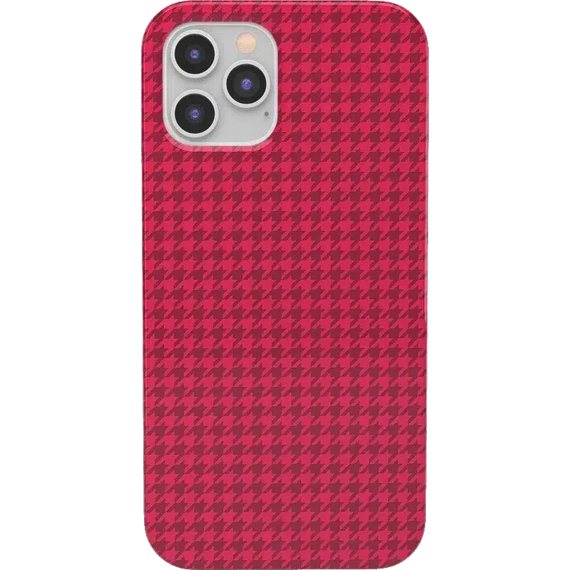 Best Dressed | Red Houndstooth Case