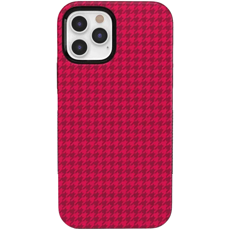 Best Dressed | Red Houndstooth Case