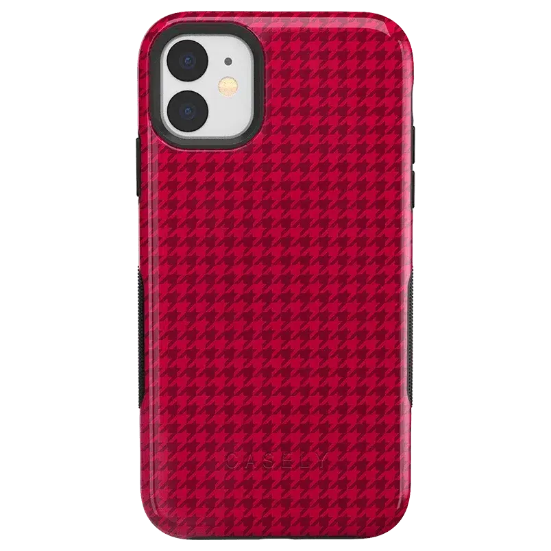 Best Dressed | Red Houndstooth Case