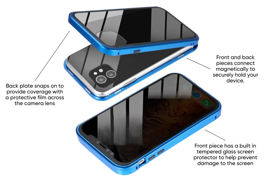 Blue Magnetic Protector Phone Case