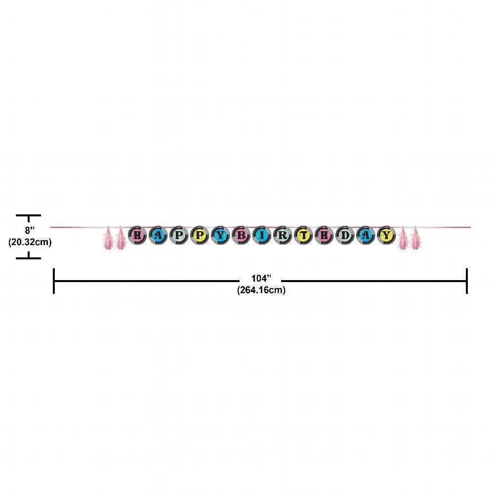 Bulk Birthday Beats Happy Birthday Ribbon Banner (Case of 12)