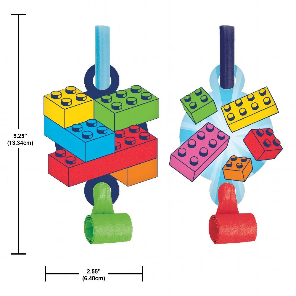 Bulk Block Bash Toy Blocks Party Blower Horns (Case of 48)