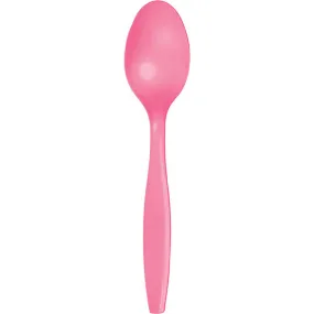 Bulk Candy Pink Plastic Spoons (288 per Case)