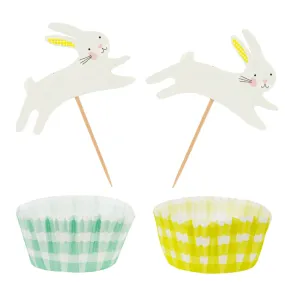 Bunny Cupcake Cases & Toppers