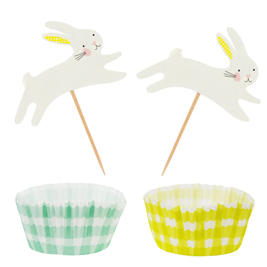 Bunny Cupcake Cases & Toppers