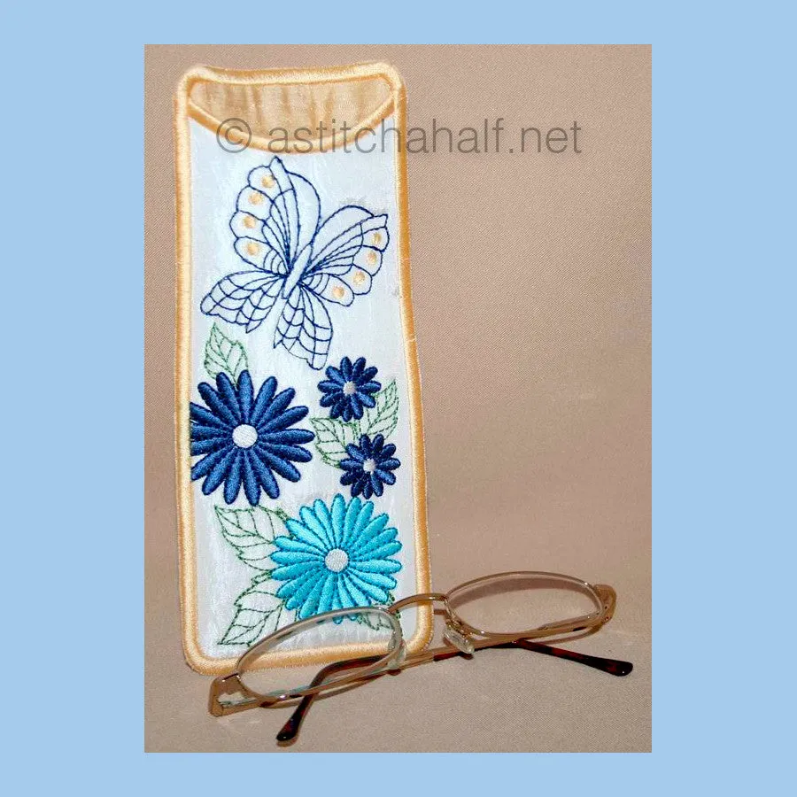 Butterfly Daisy Eyeglass Cases