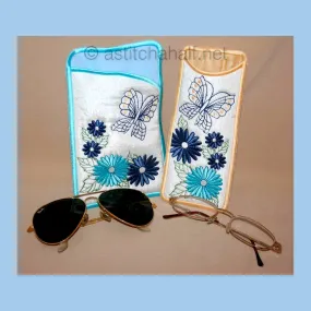 Butterfly Daisy Eyeglass Cases