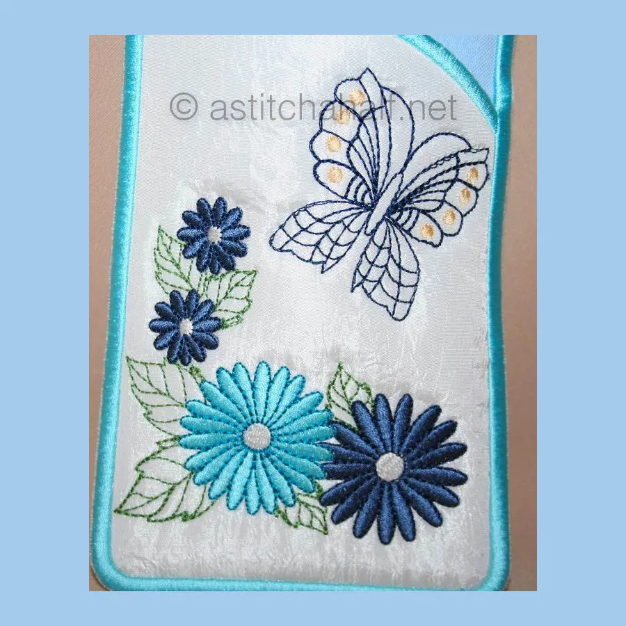 Butterfly Daisy Eyeglass Cases
