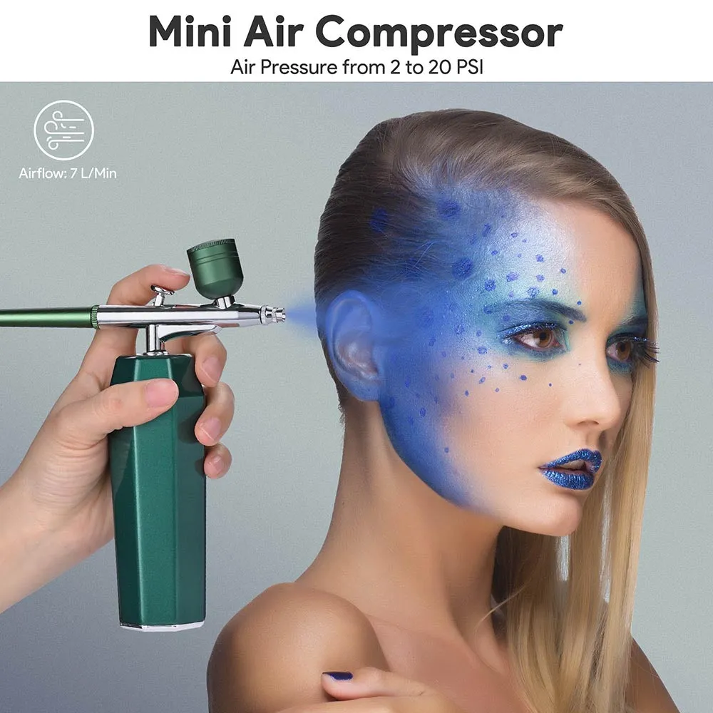 Byootique Cordless Airbrush for Makeup Artist Barbers Hobby Models
