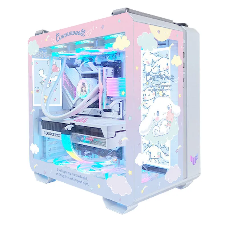 Case ASUS TUF GT502 Custom Cinnamoroll, Mid Tower, white/pattern